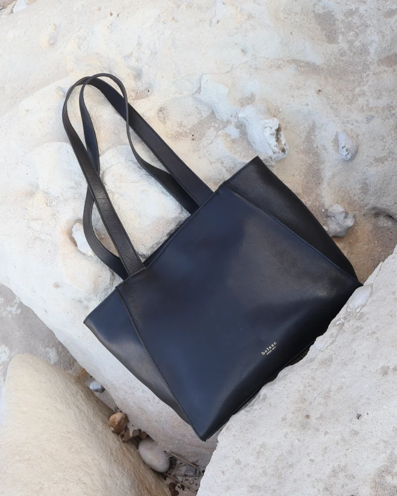 Paprika Sort Shopper taske i laeder 26461 5