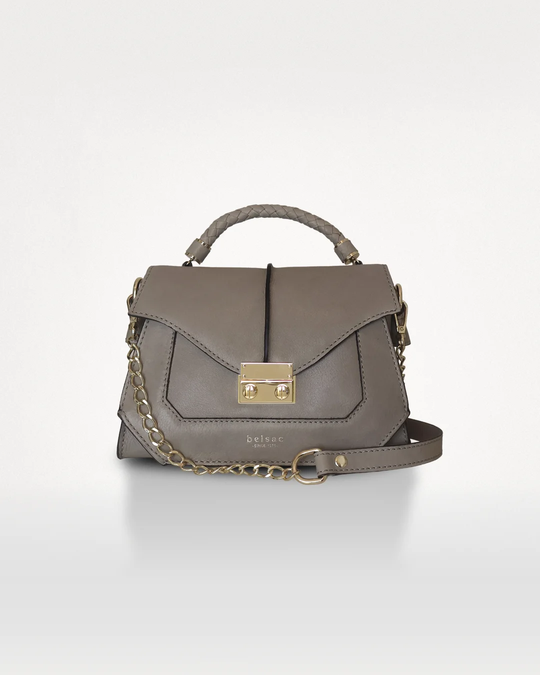 Flore taske i grå forfra.