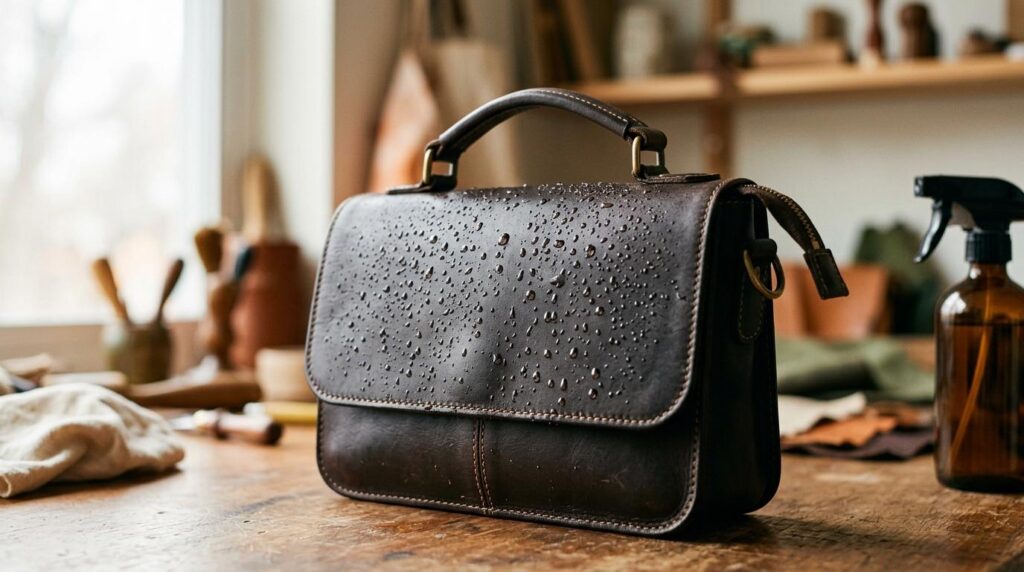 imprægnering af lædertaske