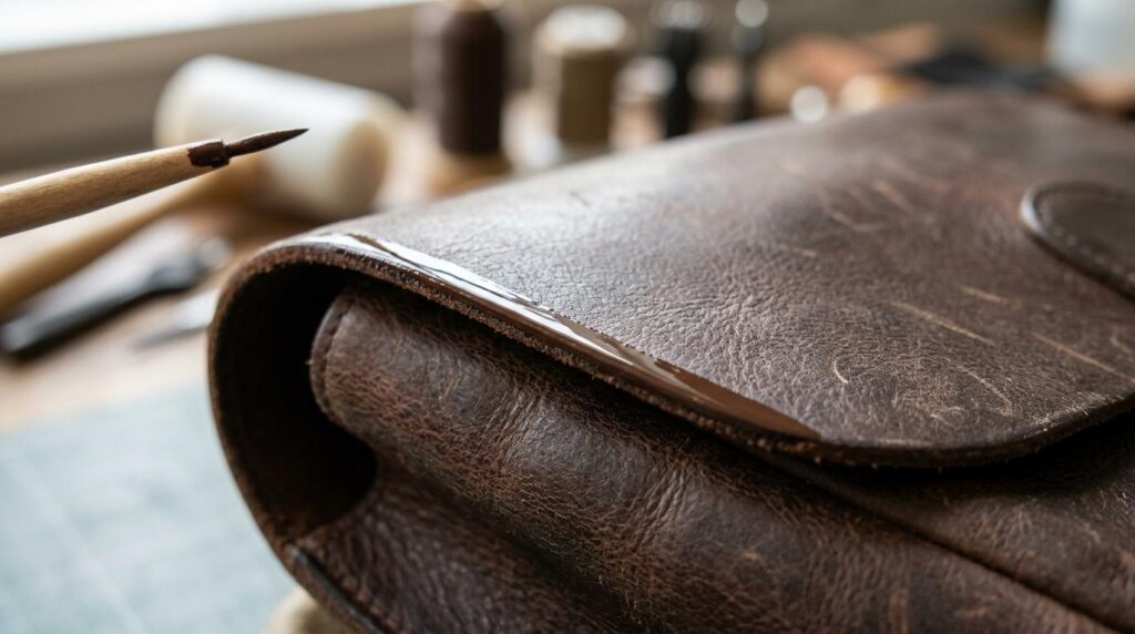 kantfarvning lædertaske